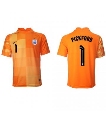 England Jordan Pickford #1 Målmand Replika Udebanetrøje VM 2022 Kortærmet